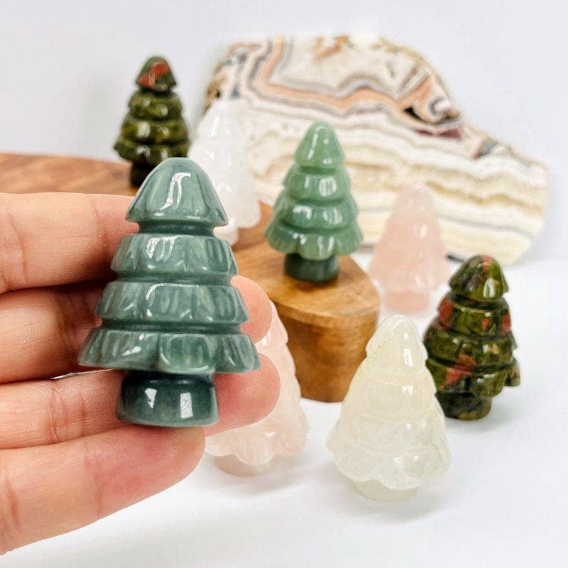 Gemstone Christmas Tree - Craved Stone